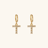 Wilhemina Initial Letter Earrings
